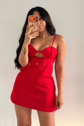 Vestido Aleja Rojo de Tiro