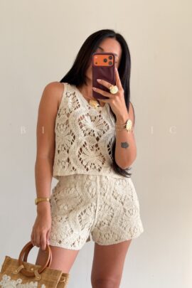 Conjunto (Set) de Short Crochet Gio