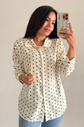 Camisa de vestir de Puntos Laura