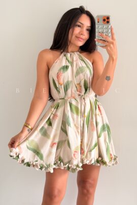 Romper de volados floreado Chenoa