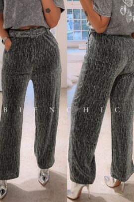 Pants de Cinturon Plateado SB7