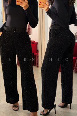 Pants de Cinturon con Brillos SB7
