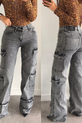 Cargo Jeans Diana Pre-lavado