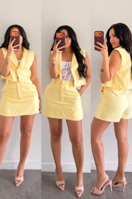 Conjunto (Set) de Falda Short Sahar