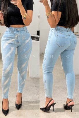 Skinny Jeans con Destellos