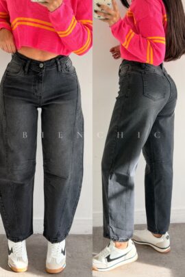 Jeans Barrel negro Deka BRS7
