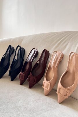 Zapatillas Stilettos Gamuzadas