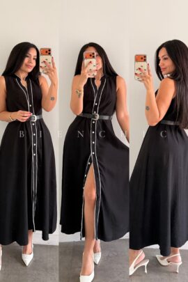 Maxi vestido de botones Camila