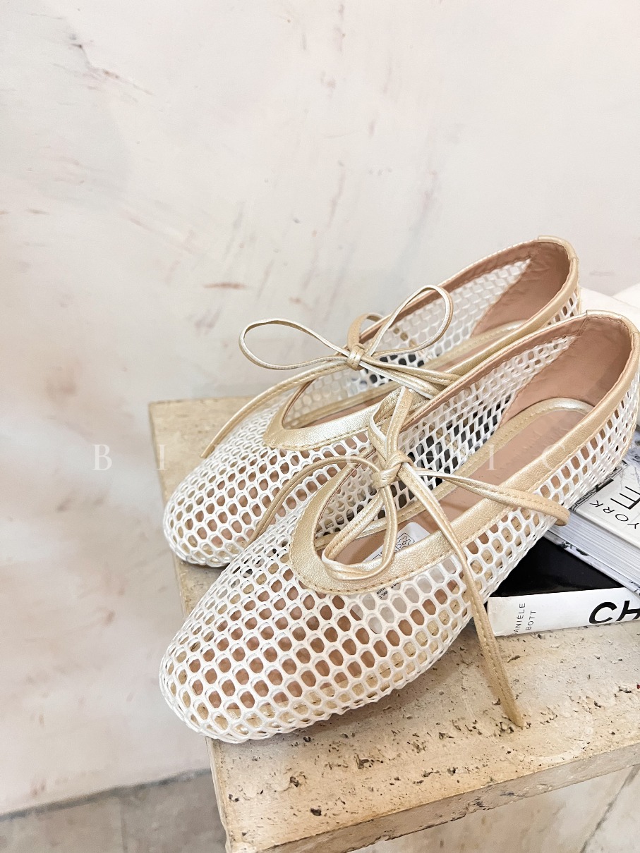 Zapatillas bailarina Doradas Olivia - Imagen 3