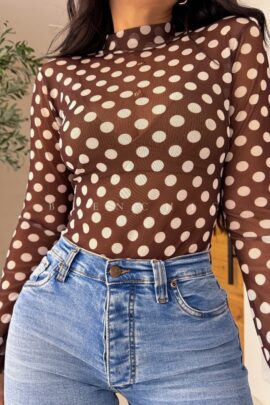 Body de Polka Dots mesh
