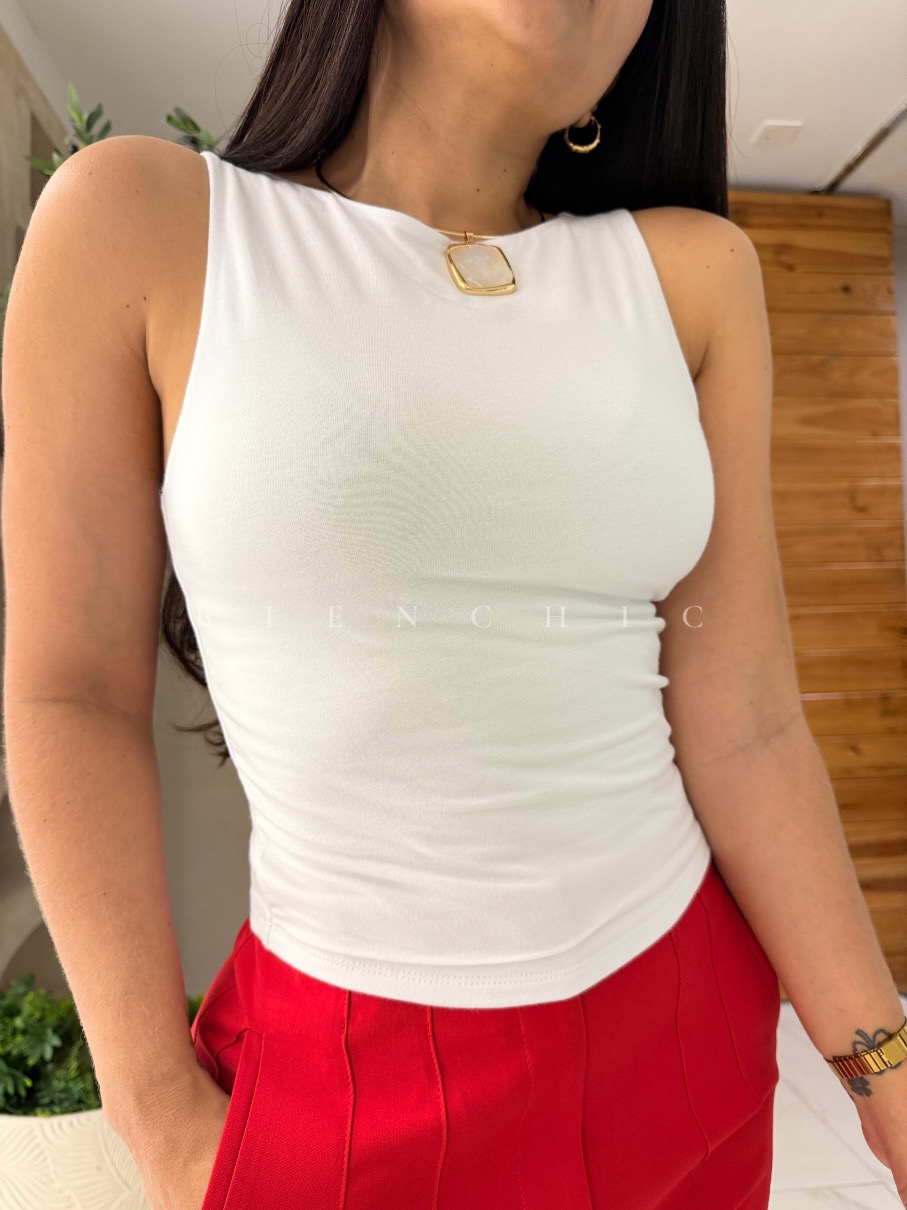 Top Blanco Juliet - Imagen 2