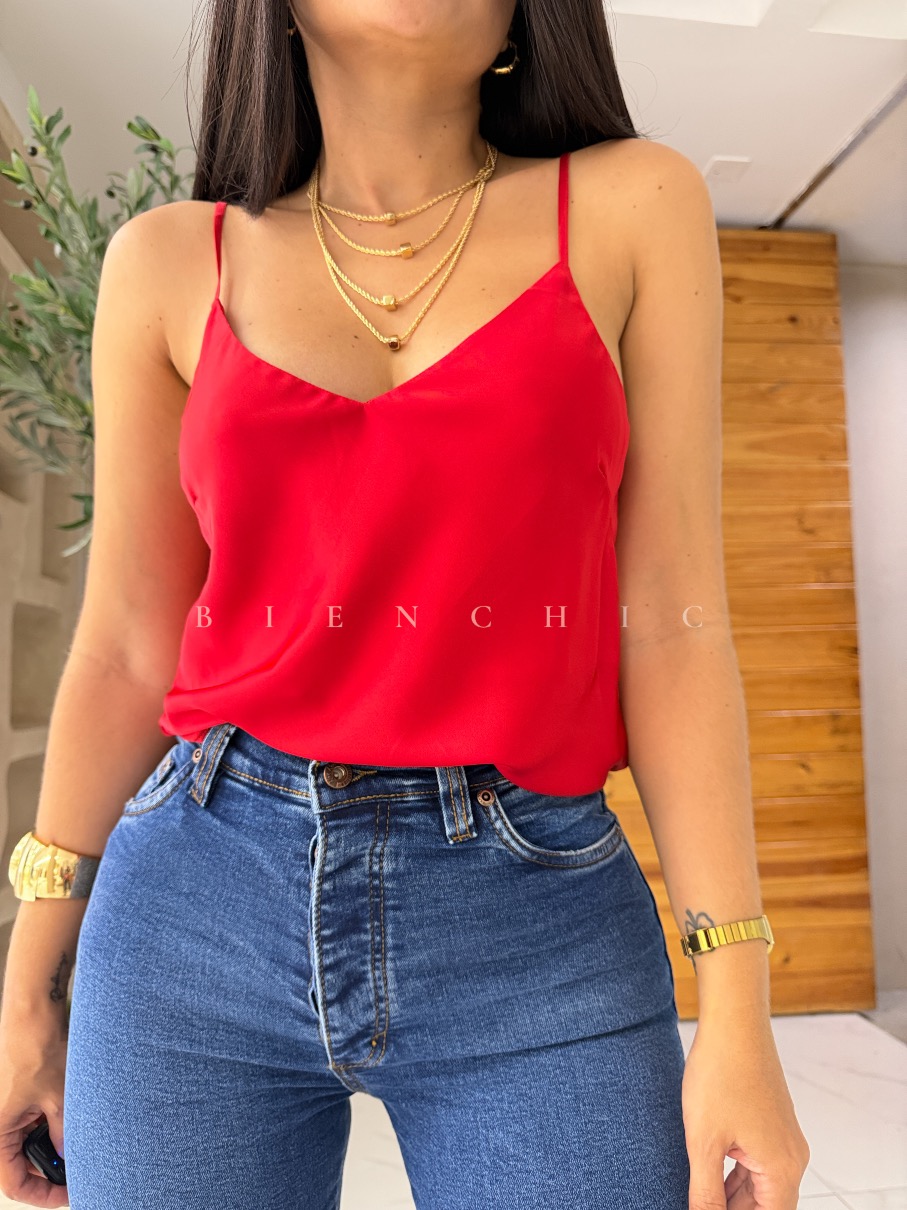 Blusa crop de Satin Hya