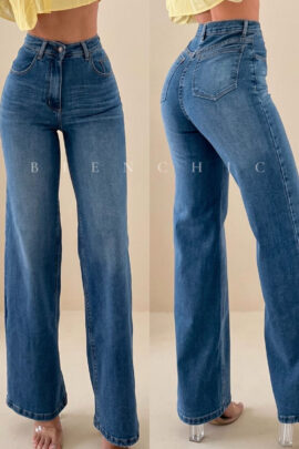 Jeans Azul Medio Bigotes Danna MD7