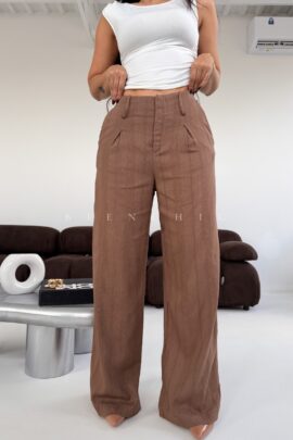 Pants Lino Marron Leah