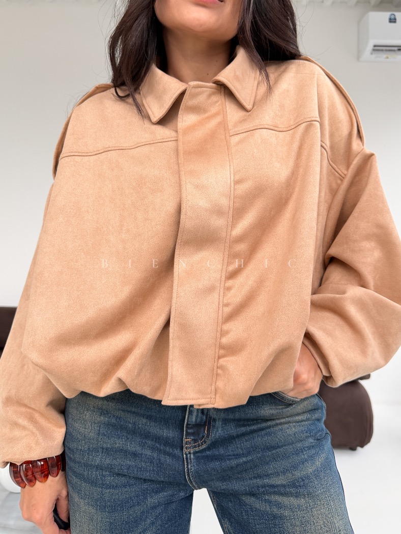 Chaqueta Bomber Suede Grace - Imagen 6