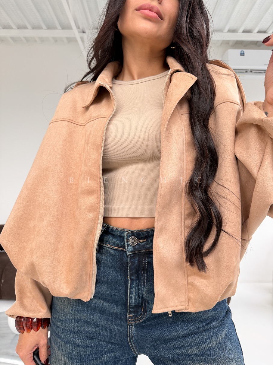 Chaqueta Bomber Suede Grace - Imagen 2