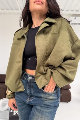 Chaqueta Bomber Suede Grace