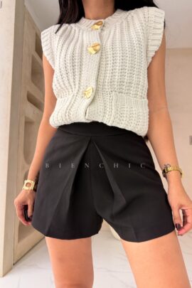 Falda Short Negro Alda