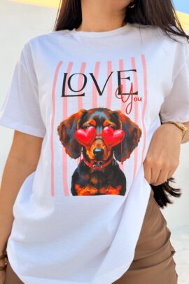 Camiseta Blanca Love You