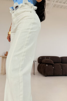 Jeans Blanco Baggy Stella