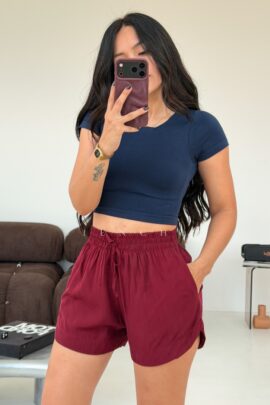 Top Básico Azul Megan