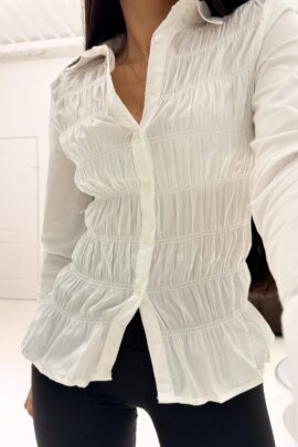 Camisa Blanca De Botones Aprill