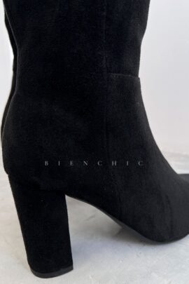 Botas Negras De Gamuza Victoria