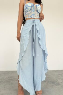 Pants Azul Volados Becca