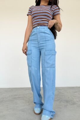 Jeans Cargo Chambray Rita