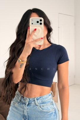Top Básico Azul Megan