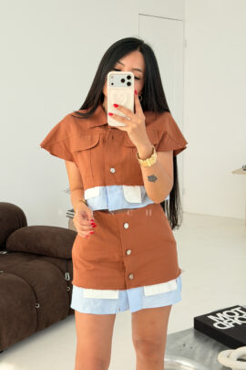 Conjunto (Set) Top y Falda  Rebeca