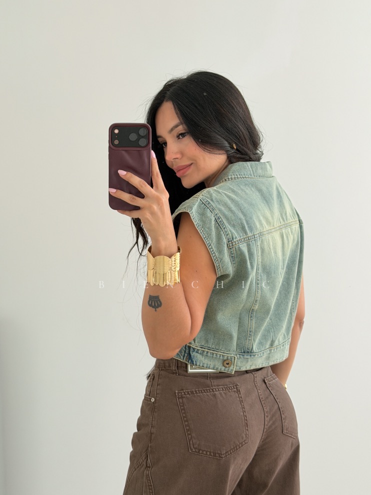 Chaleco de Jeans Isadora - Imagen 2