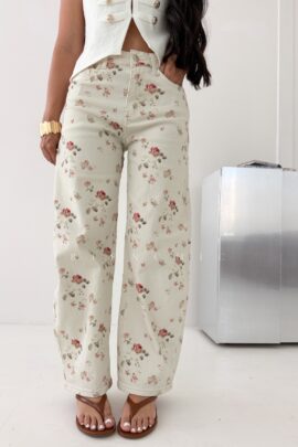 Jeans Barrel De Flores Escarleth