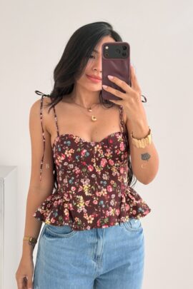 Bustier Flores Monica