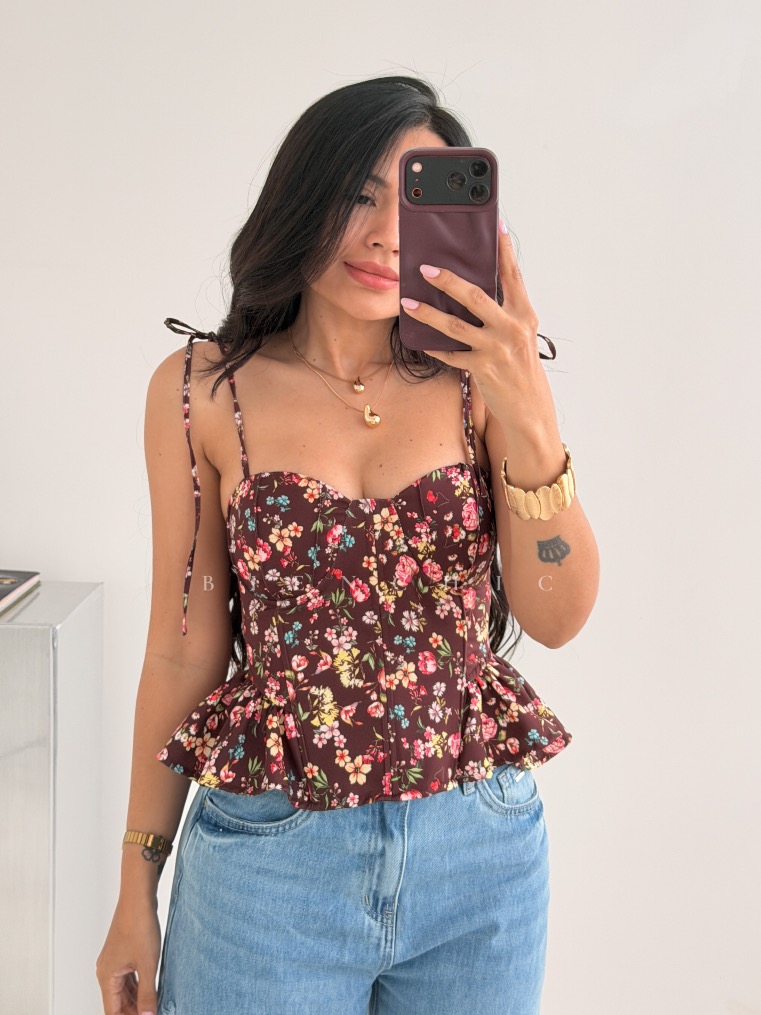 Bustier Flores Monica