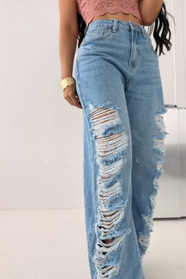 Jeans Baggy Balloon Rasgado Ilda