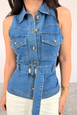 Chaleco Jeans Largo Micaela