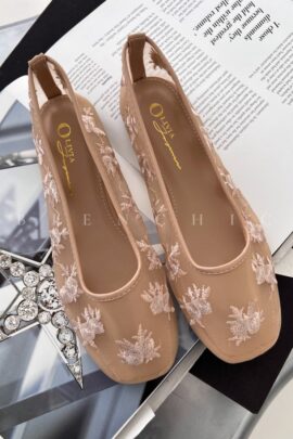 Zapatillas Bailarina Bordadas Ayline