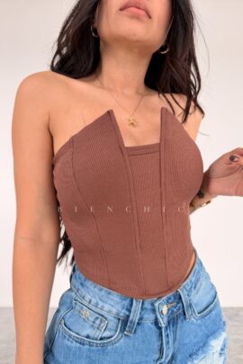 Bustier Marron Vicenzza